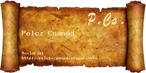 Pelcz Csanád névjegykártya